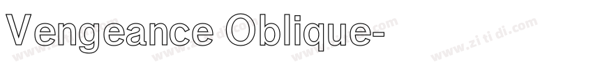 Vengeance Oblique字体转换